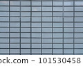 Blue square tiles walll row pattern background 101530458