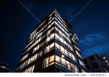 從建築物的山谷仰望天空 從建築物的山谷仰望天空 101530551