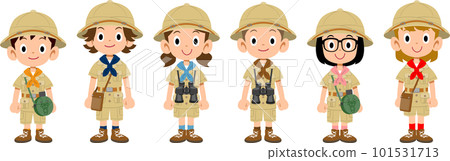 boy and girl children expedition boy and girl children expedition 101531713