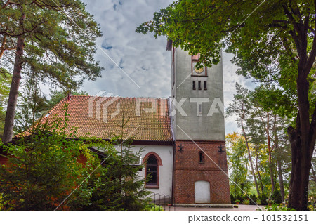 Orthodox Church of St. Seraphim of Sarov, former Lutheran Church of Raushen. Svetlogorsk. Kaliningrad region. Russia 101532151