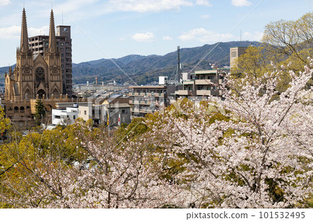 EOSR.Hiroshima Fukuyama, Fukuyama Sakura and church. EOSR.Hiroshima Fukuyama, Fukuyama Sakura and church. 101532495