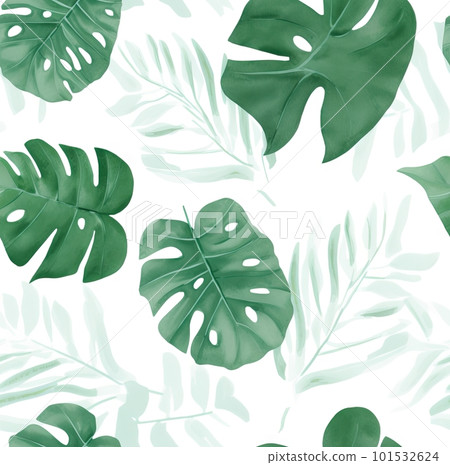 熱帶雨林植物無縫模式 101532624