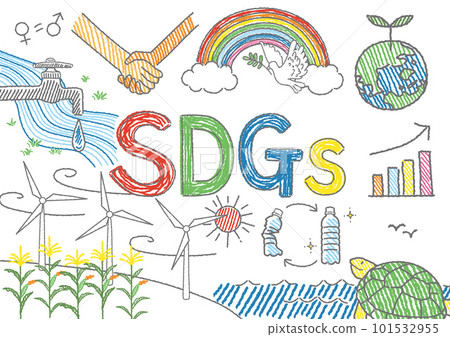 Handwritten SDGs image illustration 101532955