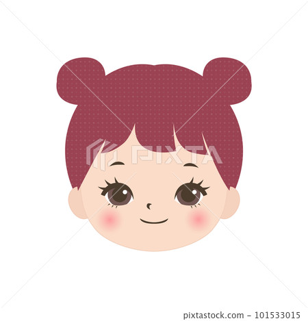 微笑的漂亮女孩的臉 101533015