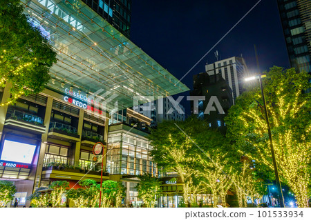 [東京的城市夜景]日本橋室町周邊的燈飾（COREDO室町Terrace） 101533934