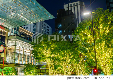 [東京的城市夜景]日本橋室町周邊的燈飾（COREDO室町Terrace） 101533935