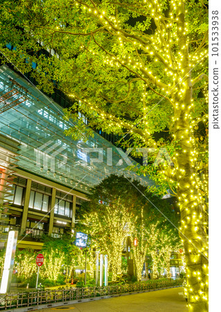 [東京的城市夜景]日本橋室町周邊的燈飾（COREDO室町Terrace） 101533938
