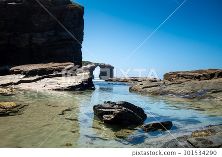 As Catedrais beach - Beach of the Cathedrals - Galicia, Spain 101534290