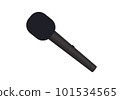 black wireless microphone on a white background vector graphics 101534565