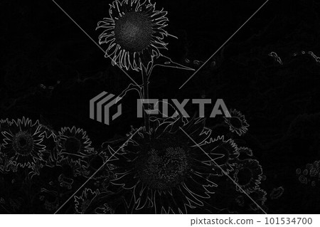 Sunflower 2, a symbol of midsummer in CG images Sunflower 2, a symbol of midsummer in CG images 101534700