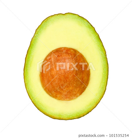 Half of avocado isolated on a white background. Stock photography 101535254