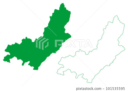 Bom Jesus do Norte municipality (Espirito Santo state, Municipalities of Brazil, Federative Republic of Brazil) map vector illustration, scribble sketch map Bom Jesus do Norte municipality (Espirito Santo state, Municipalities of Brazil, Federative Republic of Brazil) map vector illustration, scribble sketch map 101535595
