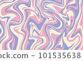 Psychedelic swirl groovy poster. Psychedelic retro wave wallpaper. Liquid groovy background. Vector design illustration. 101535638