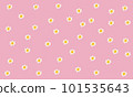 Vintage groovy pastel retro background with flowers. Cute colorful trendy vector illustration in style 70s, 80s. 101535643