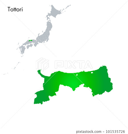 鳥取縣和日本列島地圖 鳥取縣和日本列島地圖 101535726