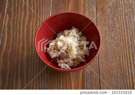 soy sauce red rice 101535858