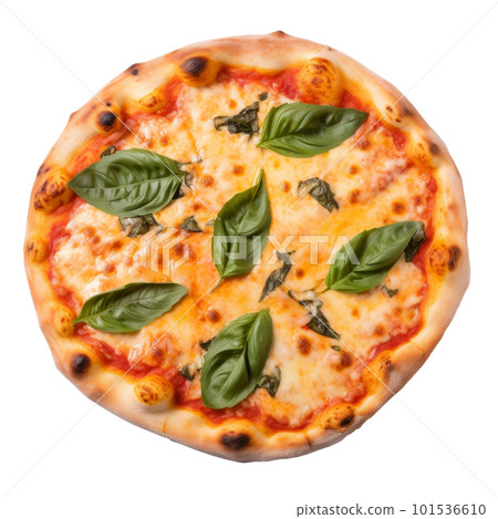 Hot pizza isolated. Illustration AI Generative 101536610