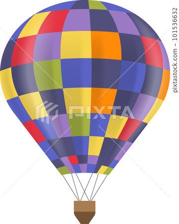Colorful Air Balloon Isolated. 101536632