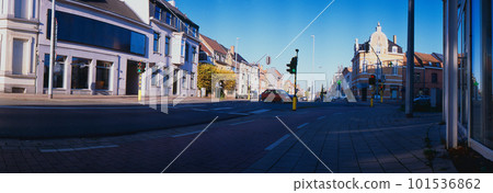 Majestic Cityscape at a Crossroad 101536862