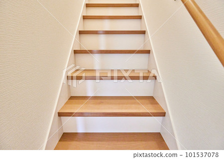 Residential stairs, looking up 101537078