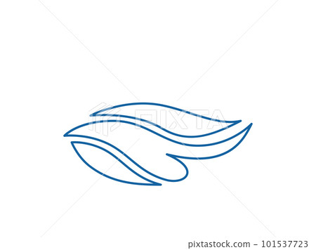 Wave logo vector background. Water icon template. Abstract sea, ocean surges. Nature blue liquid concept design Wave logo vector background. Water icon template. Abstract sea, ocean surges. Nature blue liquid concept design 101537723