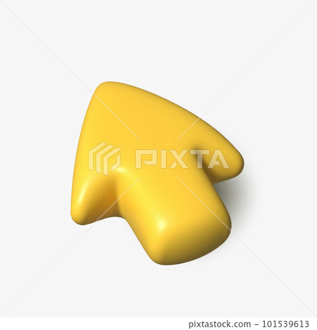 3d arrow cursor. computer pointer arrow. Vector 3d arrow cursor. computer pointer arrow. Vector 101539613