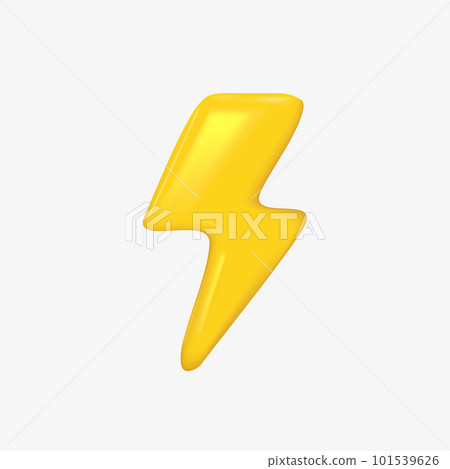 3d energy sign. Lightning stop, danger. Vector 3d energy sign. Lightning stop, danger. Vector 101539626