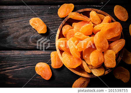A full plate of dried apricots. A full plate of dried apricots. 101539755