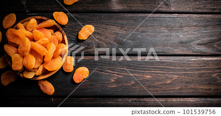 A full plate of dried apricots. A full plate of dried apricots. 101539756