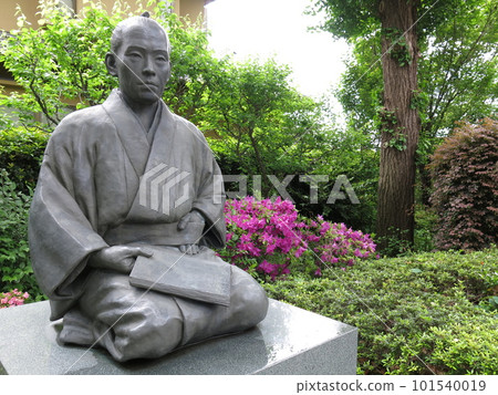 Statue of Mr. Shoin Yoshida at Shoin Shrine in Setagaya Ward 101540019
