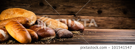 Different kinds of delicious bread. Different kinds of delicious bread. 101541547
