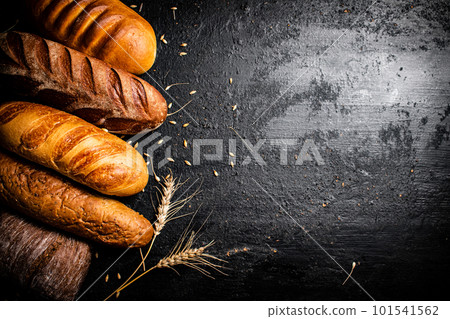 A variety of fragrant fresh bread. 101541562