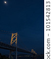Moon and Great Seto Bridge 101542813