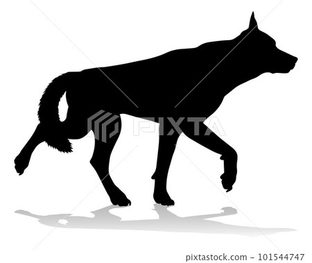 Dog Silhouette Pet Animal 101544747