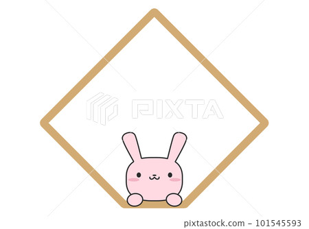 Rabbit and diamond frame Rabbit and diamond frame 101545593