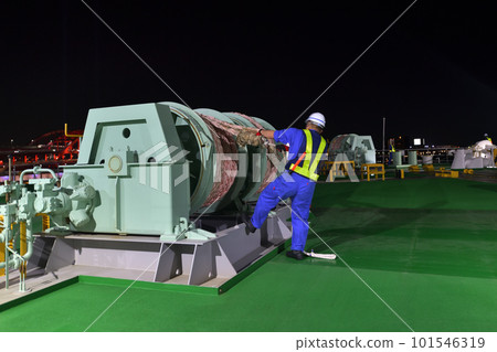Miyazaki Car Ferry Ferry Rokkou rope work Miyazaki Car Ferry Ferry Rokkou rope work 101546319