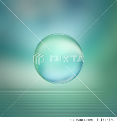 green green sphere water surface material background wallpaper decoration background 101547170