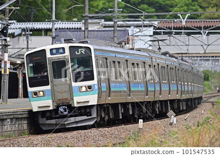Chuo Main Line Uenohara JR East 211 series N612 formation (Nagano) Chuo Main Line Uenohara JR East 211 series N612 formation (Nagano) 101547535