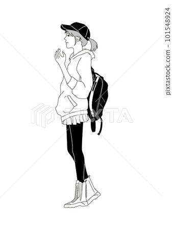 woman walking casually woman walking casually 101548924