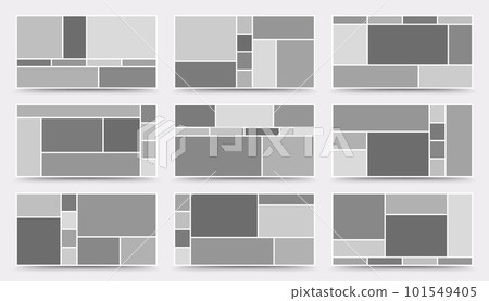 Moodboard template. Photo collage layout. Minimalist Moodboard. Moodboard template. Photo collage layout. Minimalist Moodboard. 101549405