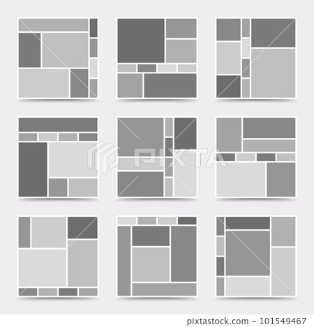 Moodboard template. Photo collage layout. Minimalist Moodboard. Moodboard template. Photo collage layout. Minimalist Moodboard. 101549467