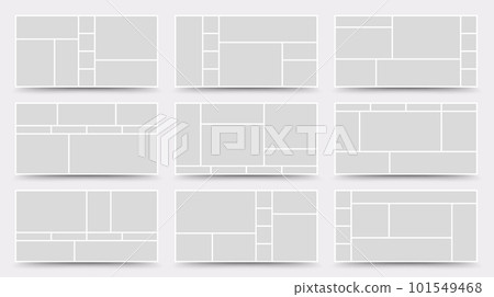 Moodboard template. Photo collage layout. Minimalist Moodboard. Moodboard template. Photo collage layout. Minimalist Moodboard. 101549468