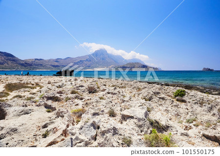 The island Gramvousa and the bay Balos 101550175