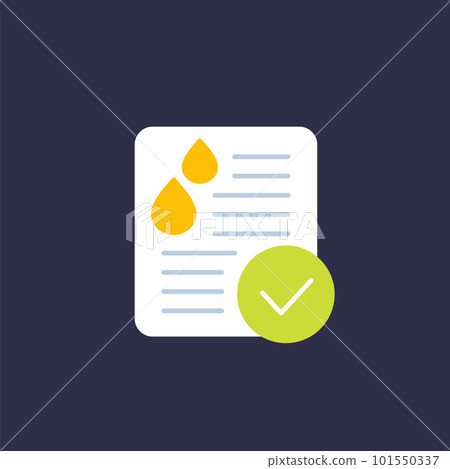 urine test icon with a check mark urine test icon with a check mark 101550337