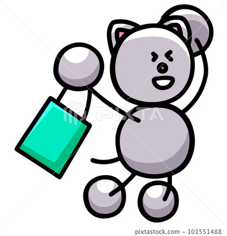 Nyanmaru's illustration (horizontal flipped version) Cat 101551488