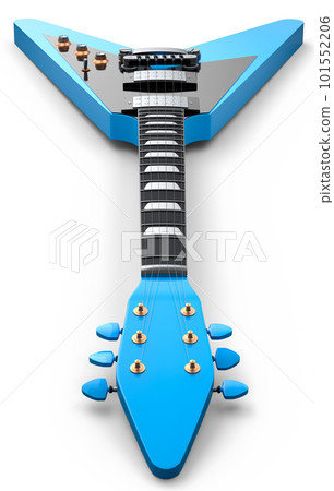 Close-up Electric acoustic guitar isolated on white background. 101552206