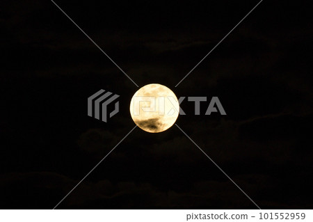 Hakushu-cho, Hokuto City, April's full moon pink moon peeking out from the clouds Hakushu-cho, Hokuto City, April's full moon pink moon peeking out from the clouds 101552959
