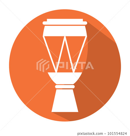 Isolated drum icon Flat design Musical instrument Vector Isolated drum icon Flat design Musical instrument Vector 101554824