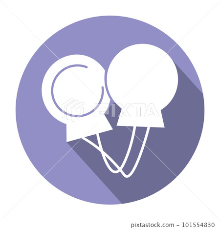 Isolated castanet icon Flat design Musical instrument Vector Isolated castanet icon Flat design Musical instrument Vector 101554830