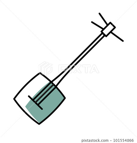 Isolated colored children sketch of banjo icon Vector Isolated colored children sketch of banjo icon Vector 101554866